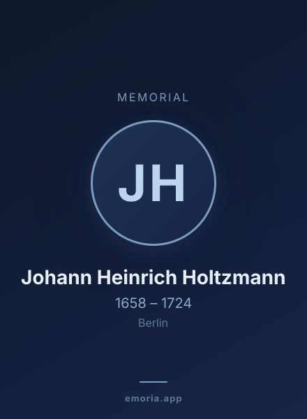 Memorial portrait of Johann Heinrich Holtzmann