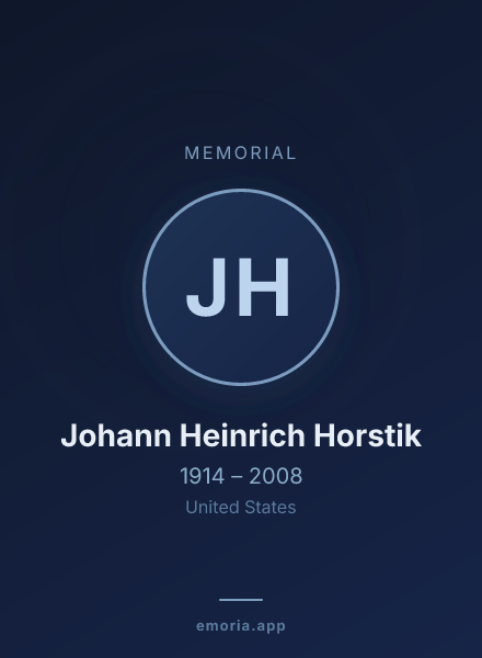 Memorial portrait of Johann Heinrich Horstik