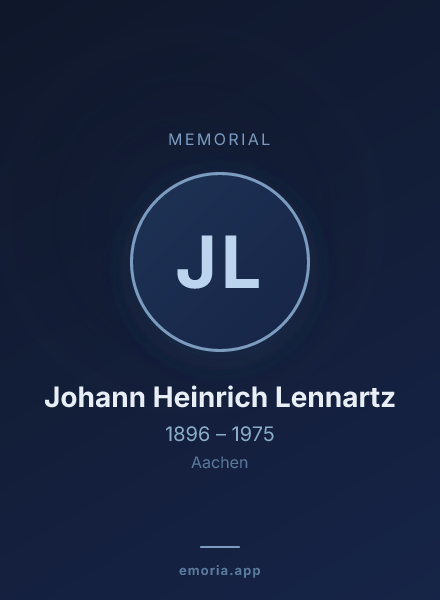 Memorial portrait of Johann Heinrich Lennartz
