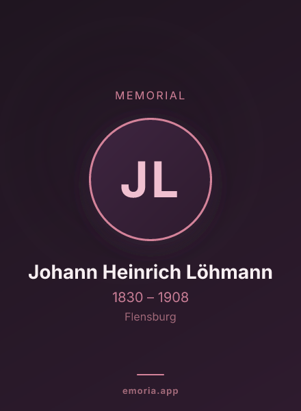 Memorial portrait of Johann Heinrich Löhmann