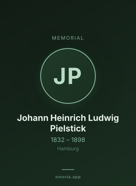 Memorial portrait of Johann Heinrich Ludwig Pielstick
