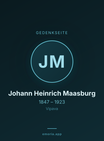 Gedenkportrait von Johann Heinrich Maasburg