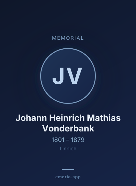 Memorial portrait of Johann Heinrich Mathias Vonderbank