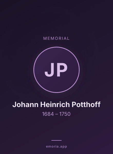 Memorial portrait of Johann Heinrich Potthoff
