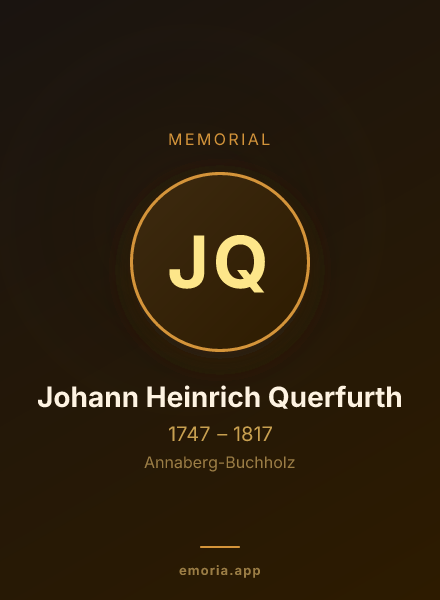 Memorial portrait of Johann Heinrich Querfurth
