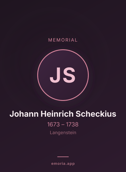 Memorial portrait of Johann Heinrich Scheckius