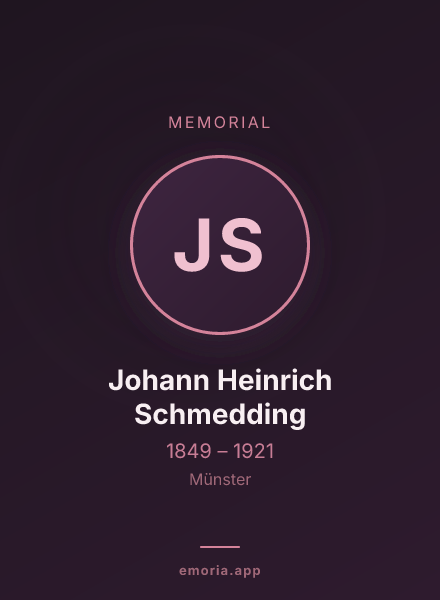 Memorial portrait of Johann Heinrich Schmedding