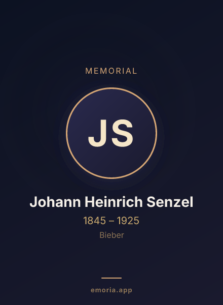Memorial portrait of Johann Heinrich Senzel