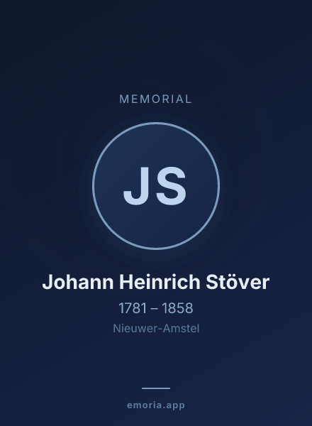Memorial portrait of Johann Heinrich Stöver
