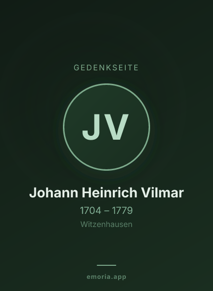 Gedenkportrait von Johann Heinrich Vilmar