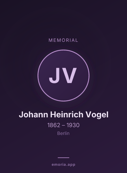 Memorial portrait of Johann Heinrich Vogel