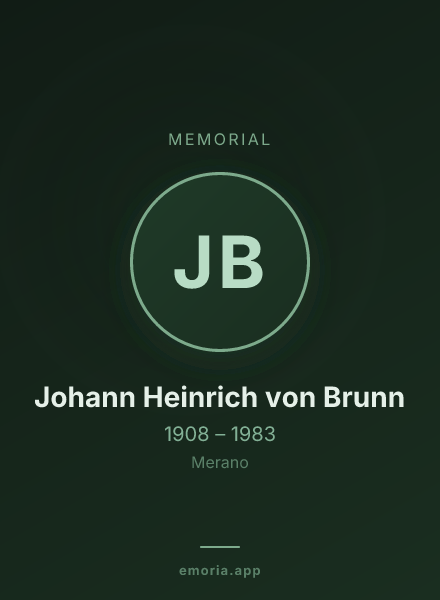 Memorial portrait of Johann Heinrich von Brunn