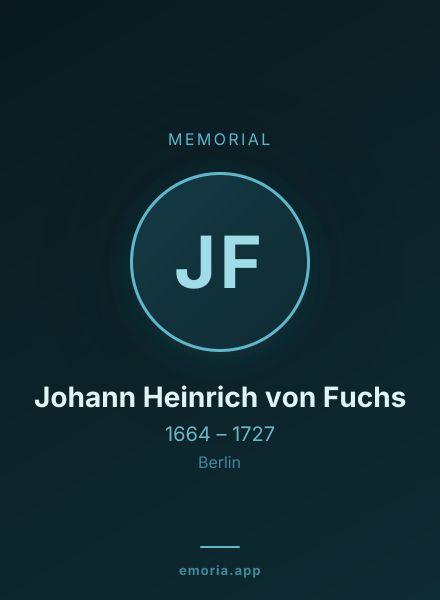 Memorial portrait of Johann Heinrich von Fuchs