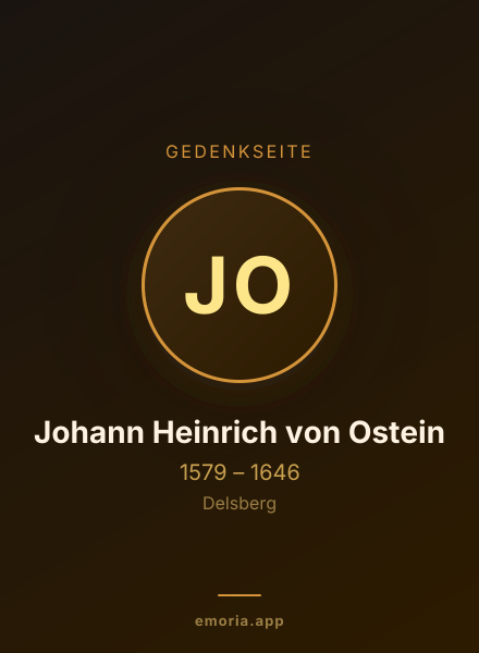 Gedenkportrait von Johann Heinrich von Ostein