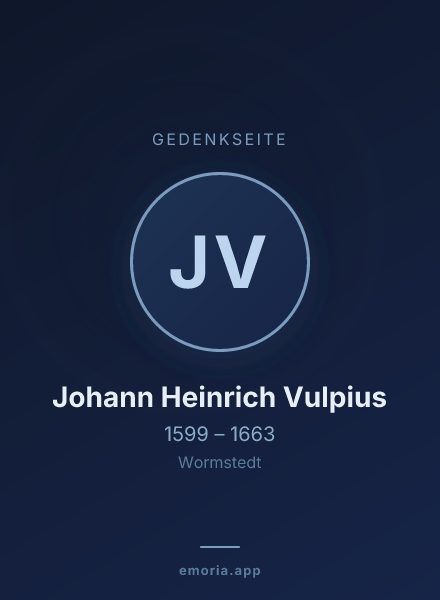 Gedenkportrait von Johann Heinrich Vulpius