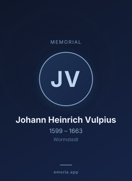 Memorial portrait of Johann Heinrich Vulpius