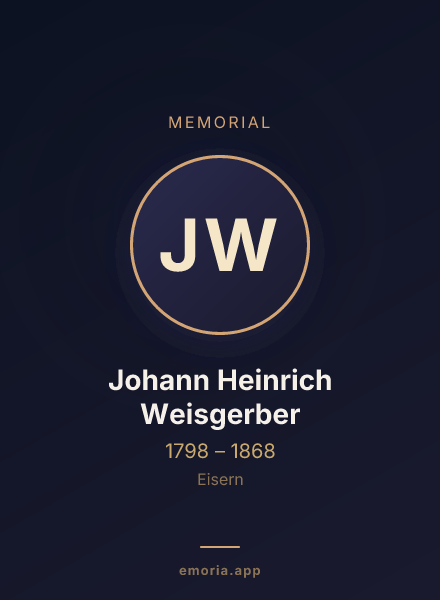 Memorial portrait of Johann Heinrich Weisgerber