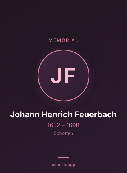 Memorial portrait of Johann Henrich Feuerbach