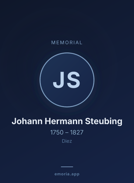 Memorial portrait of Johann Hermann Steubing