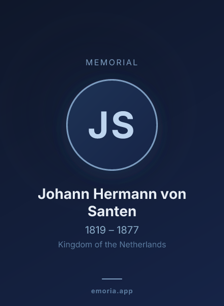 Memorial portrait of Johann Hermann von Santen