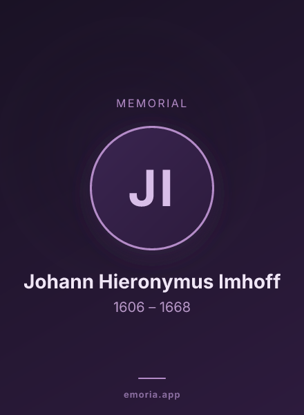 Memorial portrait of Johann Hieronymus Imhoff