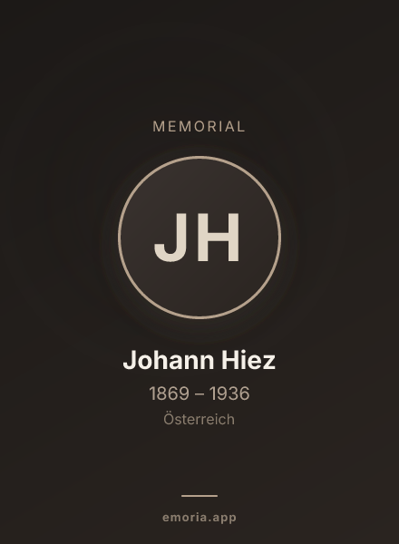 Memorial portrait of Johann Hiez
