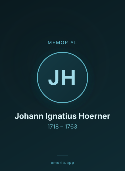 Memorial portrait of Johann Ignatius Hoerner