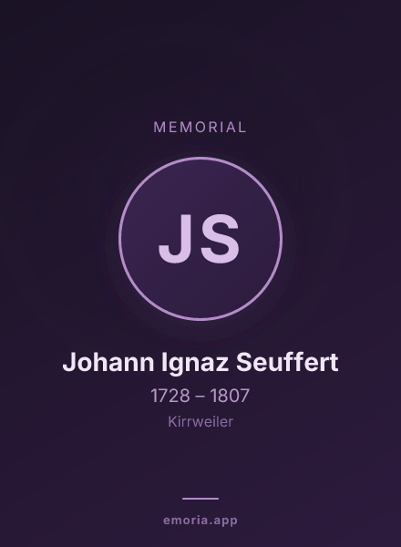 Memorial portrait of Johann Ignaz Seuffert