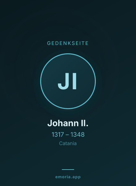 Gedenkportrait von Johann II.