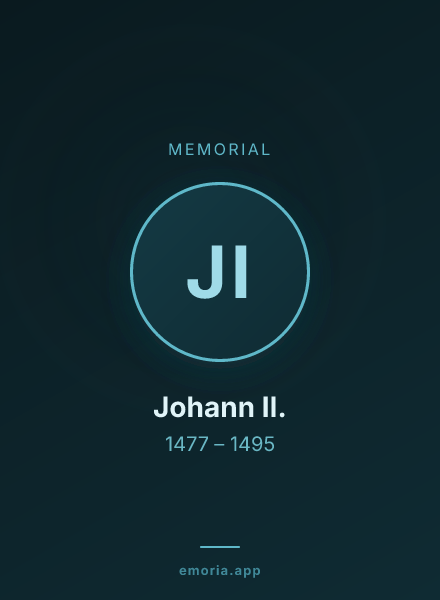 Memorial portrait of Johann II.