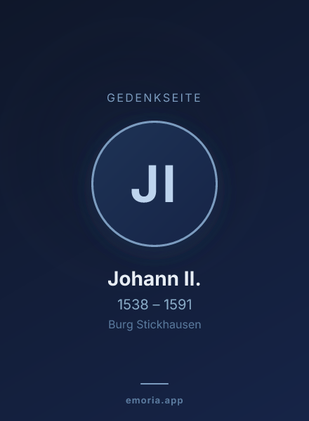 Gedenkportrait von Johann II.