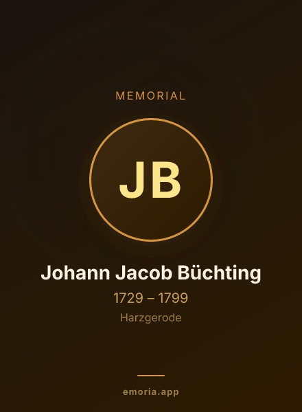 Memorial portrait of Johann Jacob Büchting