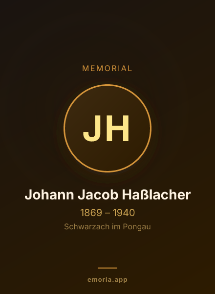 Memorial portrait of Johann Jacob Haßlacher