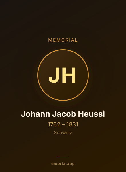 Memorial portrait of Johann Jacob Heussi