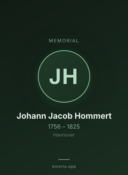 Memorial portrait of Johann Jacob Hommert
