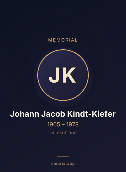 Memorial portrait of Johann Jacob Kindt-Kiefer