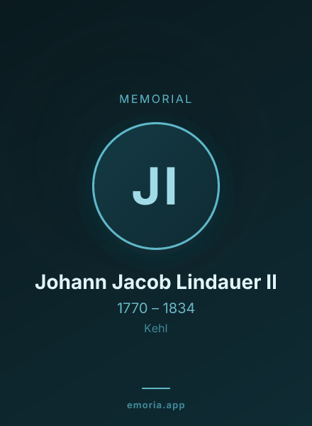 Memorial portrait of Johann Jacob Lindauer II