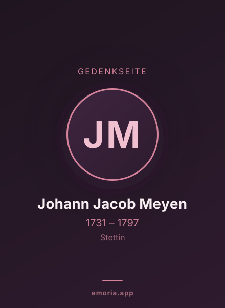 Gedenkportrait von Johann Jacob Meyen