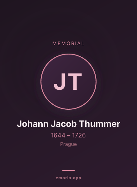 Memorial portrait of Johann Jacob Thummer