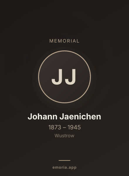 Memorial portrait of Johann Jaenichen