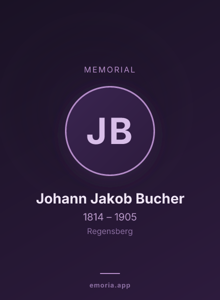 Memorial portrait of Johann Jakob Bucher