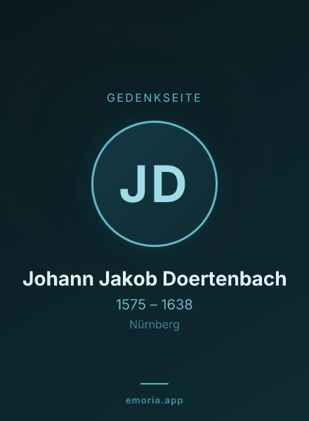 Gedenkportrait von Johann Jakob Doertenbach