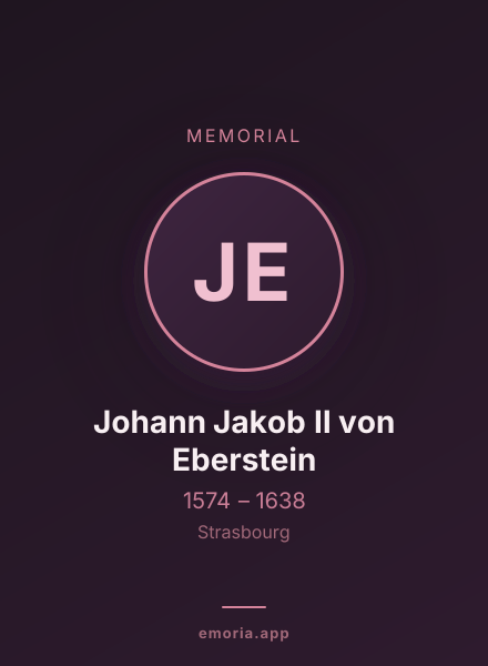 Memorial portrait of Johann Jakob II von Eberstein