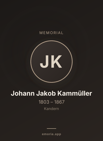 Memorial portrait of Johann Jakob Kammüller