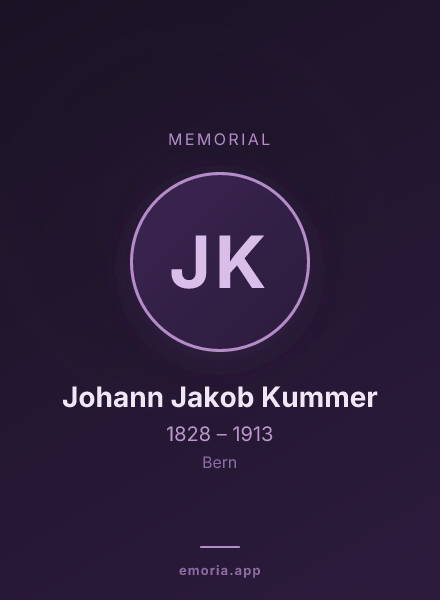 Memorial portrait of Johann Jakob Kummer