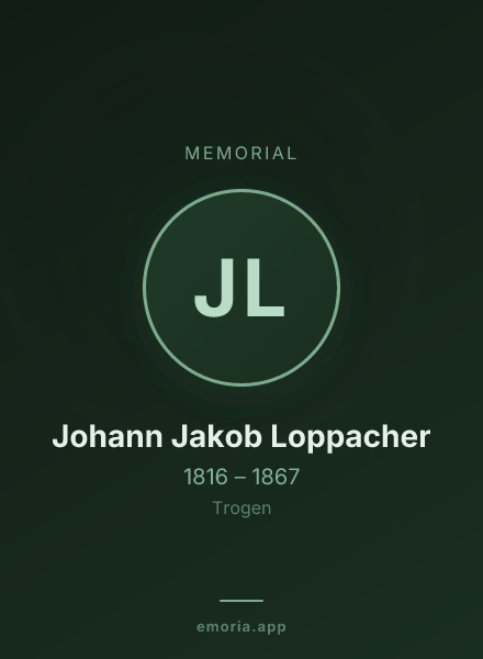 Memorial portrait of Johann Jakob Loppacher