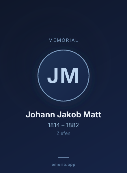 Memorial portrait of Johann Jakob Matt