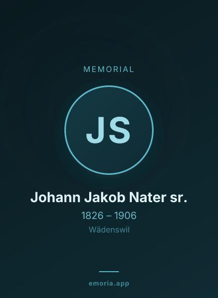Memorial portrait of Johann Jakob Nater sr.