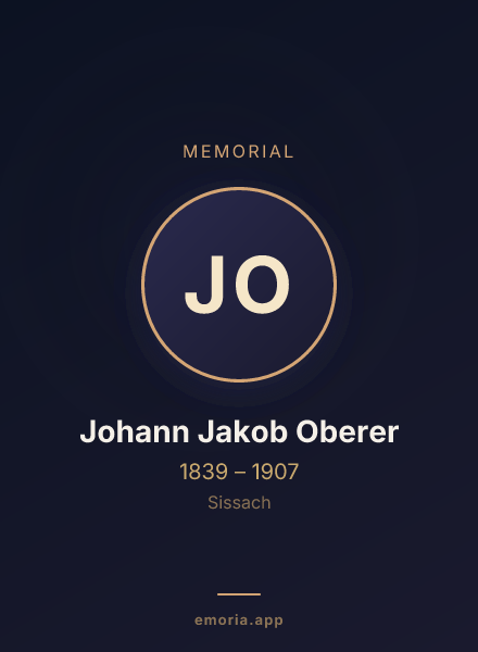 Memorial portrait of Johann Jakob Oberer