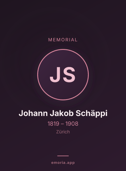 Memorial portrait of Johann Jakob Schäppi